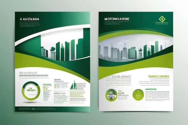 Photo template vector design for brochure annualreport magazine poster corporate presentation