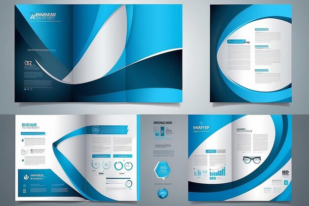 Template vector design for Brochure AnnualReport Magazine Poster