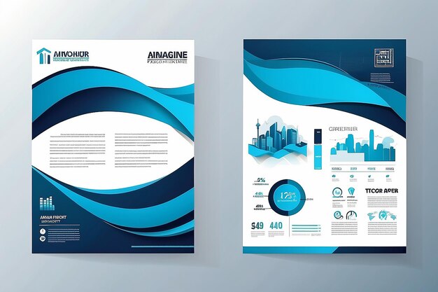 Template vector design for Brochure AnnualReport Magazine Poster