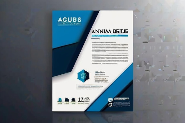 Template vector design for Brochure AnnualReport Magazine Poster