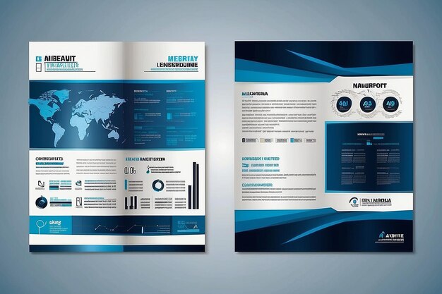 Photo template vector design for brochure annualreport magazine poster