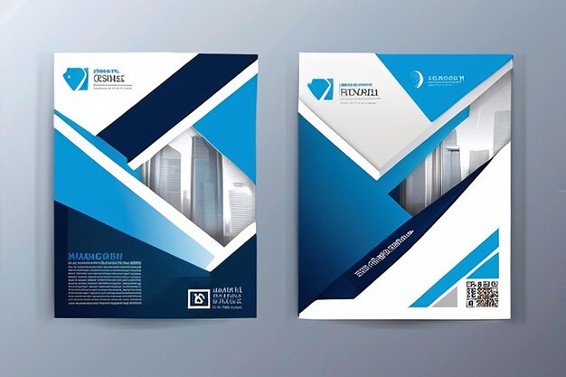 Photo template vector design for brochure annualreport