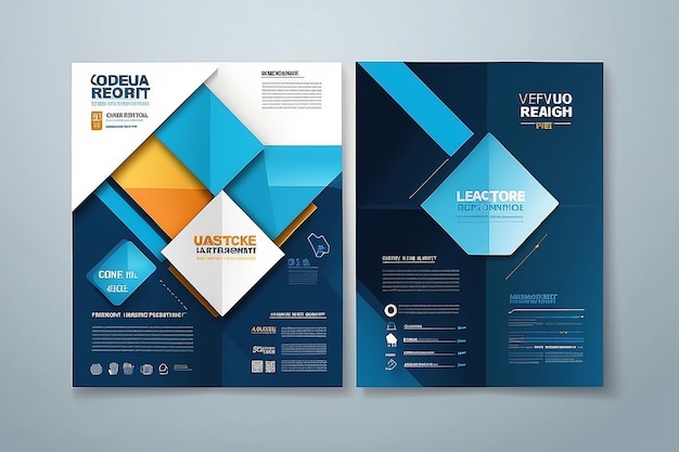Template vector design for Brochure