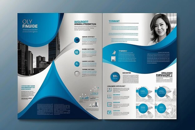 Template vector design for Brochure