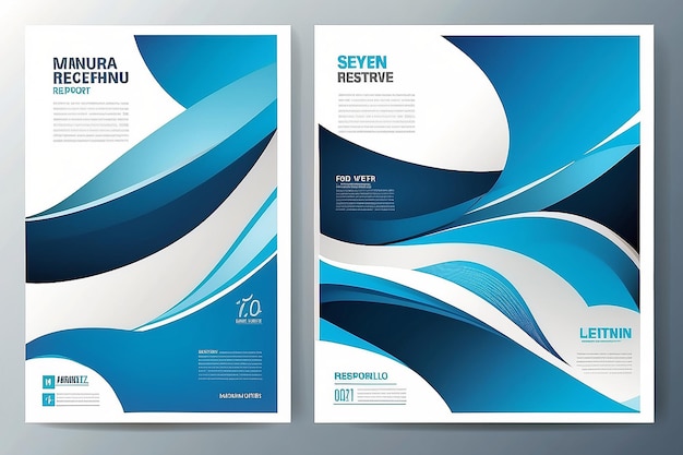 사진 플 터 디자인 브로셔 연간 보고서 잡지 포스터 기업 프레젠테이션 포트폴리오 플라이어 인포그래픽 레이아웃 현대적인 파란색 크기 a4 앞뒤