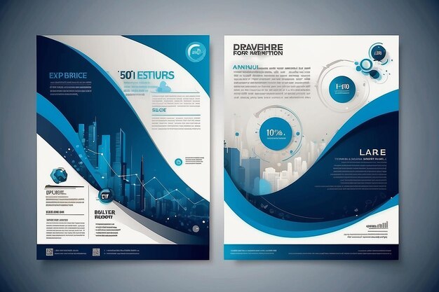 写真 brochure annualreport magazine poster corporate presentation portfolio のためのテンプレートベクトルデザイン