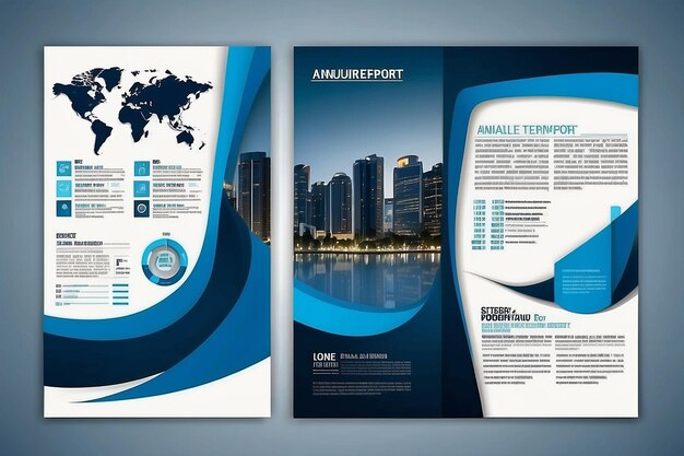 Фото Шаблон векторного дизайна для брошюры annualreport magazine постер корпоративная презентация портфолио