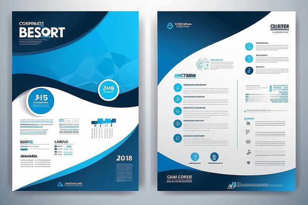 写真 ブロッシャーのテンプレート ベクトルデザイン 年次報告 雑誌 ポスター 企業プレゼンテーション