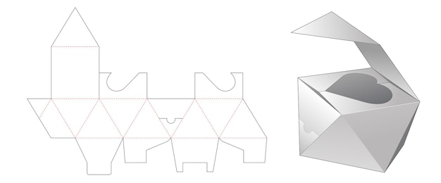 template verpakkingsvorm gesneden