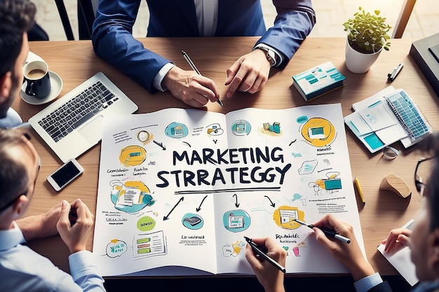 Foto template voor marketingstrategie