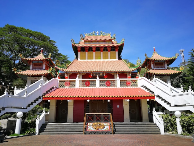 Temple building against sky