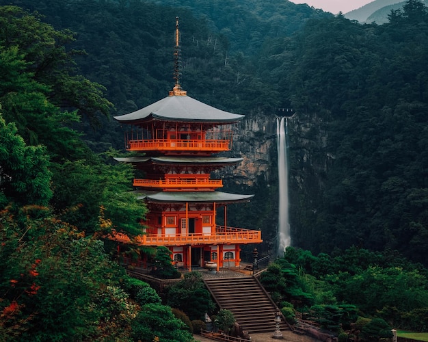 Photo temple by nachi falls