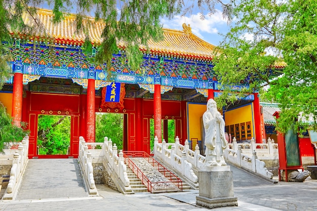 베이징 공자묘는 중국에서 두 번째로 큰 공자묘입니다. 베이징.