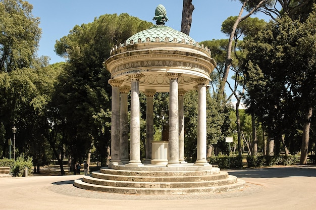 Temple of diana in villa borghese rome