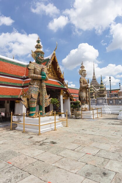 Temple of the Emerald Buddha or Wat Phra Kaew temple, Bangkok, Thailand