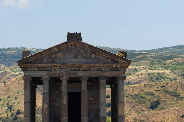 The temple in garni a pagan temple in armenia built in the i century ad facade with a classic colonn