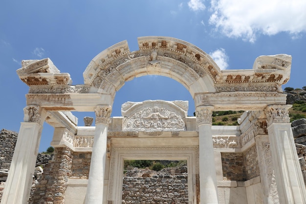 Temple of Hadrian in Ephesus Ancient City