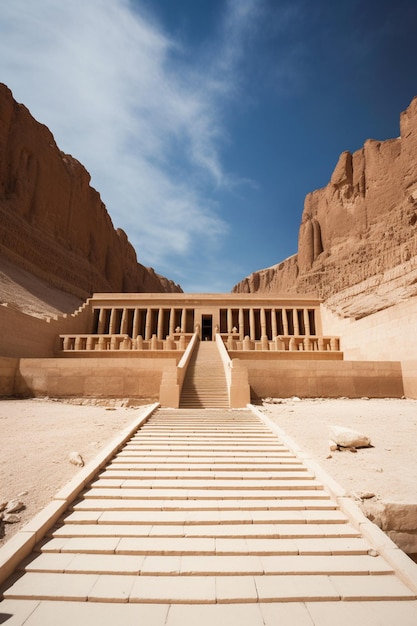 The temple of hatshepsut is located in the valley of the kings.