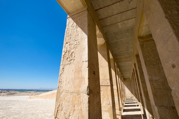 The temple of Hatshepsut near Luxor in Egypt