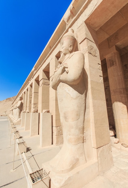 The temple of Hatshepsut near Luxor in Egypt