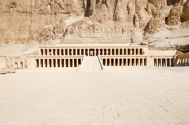 The temple of Hatshepsut near Luxor in Egypt