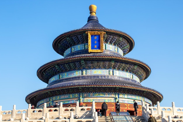 Temple of Heaven scenary in Beijing China Inscription means Temple of Heaven