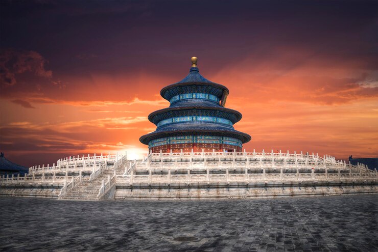 Photo temple of heaven temple and monastery