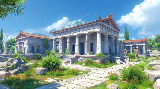 아테네의 헤파이스토스 사원 (Temple of Hephaestus Athens) 은 주목할 만하게 보존된 도릭 사원 (Doric temple) 이다.