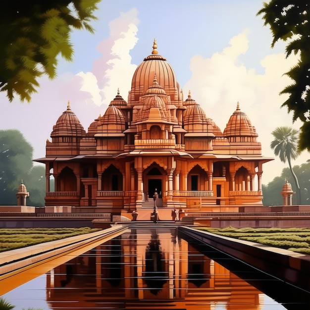 Храм индийского бога индийского храма индийского Бога Индии