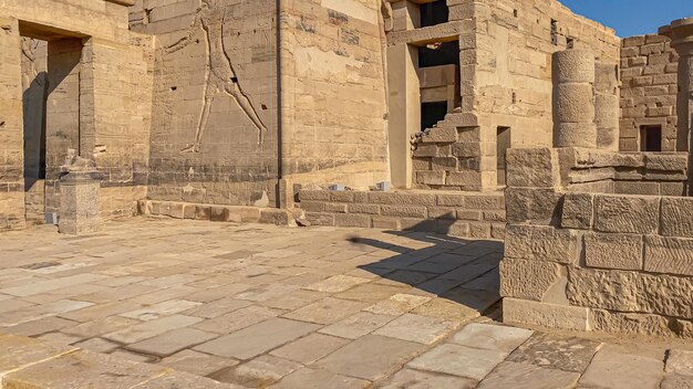 Temple of isis at philae island in aswan egypt