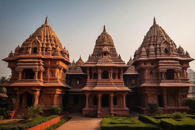 Photo temple in khajuraho stone carved erotic bas relief in hindu temple in khajuraho india unesco worl