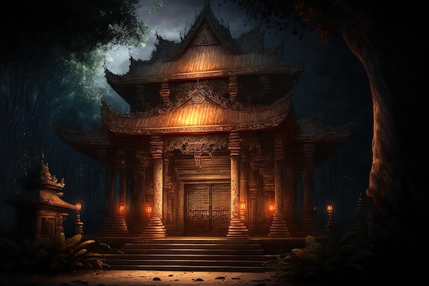 Temple lighting embellished hd picture