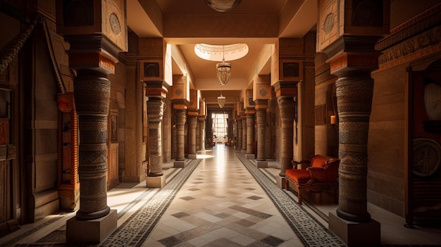 Photo the temple of luxor is located in the egyptian museum.