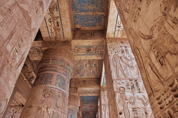 The temple of Medinet Habu in Luxor