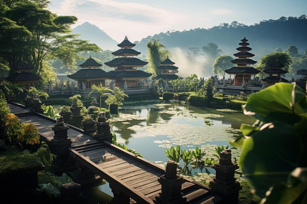 Temple near the lake