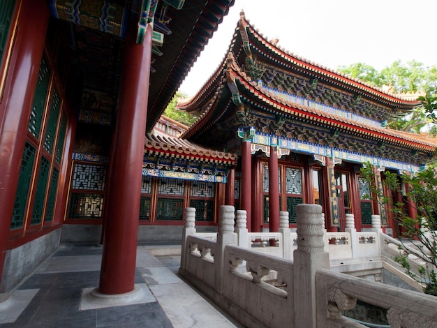 Temple in Summer Palace in Beijing, China.