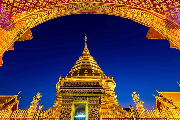 Temple in the twilight.