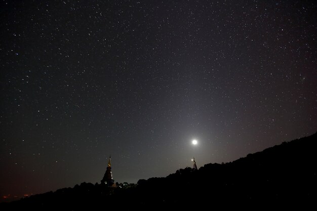 Temple with milkyway