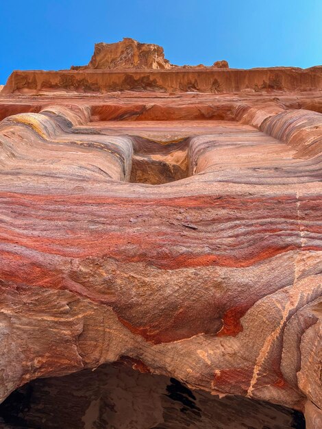 Temples and tombs in the city of Petra Jordan ancient architecture