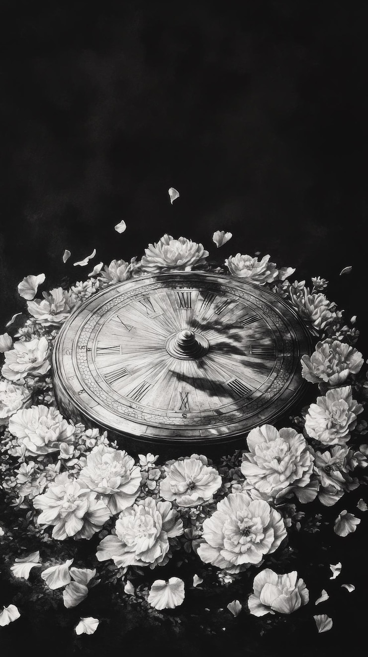 Photo temporal blossom sundial