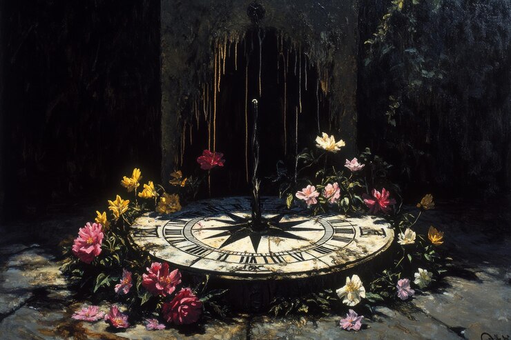 Photo temporal blossom sundial