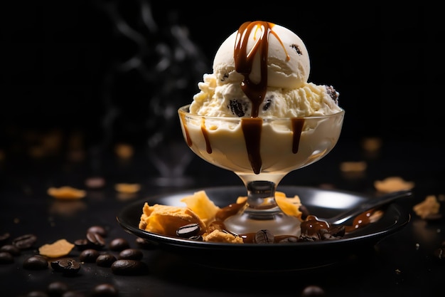 Tempting Affogato Dessert with Espresso and Gelato