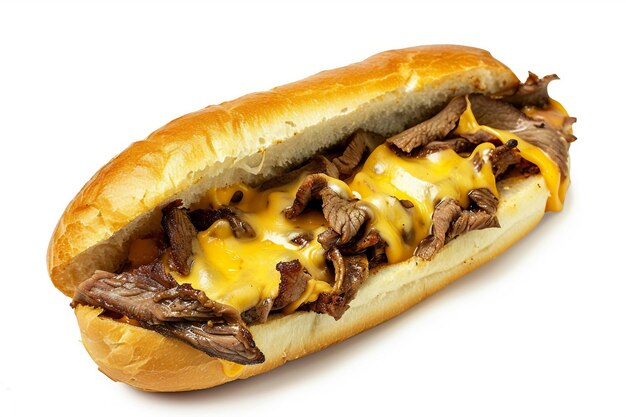 Tempting cheese steak