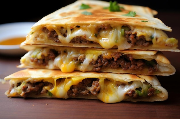 Tempting Cheeseburger Quesadilla