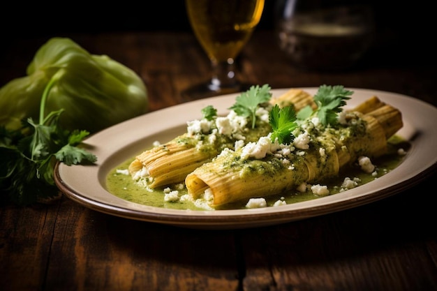 Tempting Chicken Chile Verde Tamales