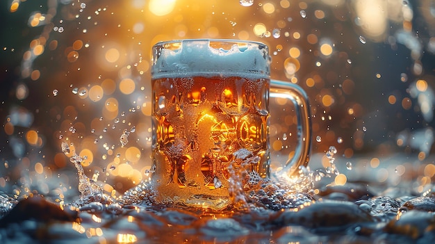 Tempting Glass Mug of Beer