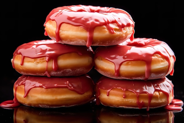 Tempting Glazed Donuts Image