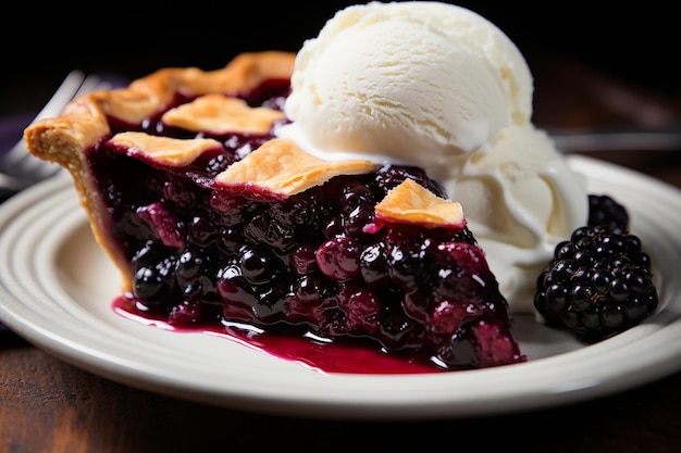 Tempting Treat Photo of Marionberry Pie