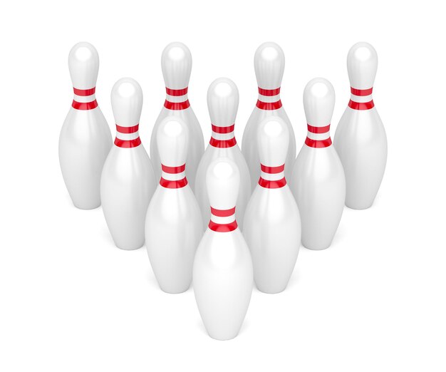 Ten bowling pins