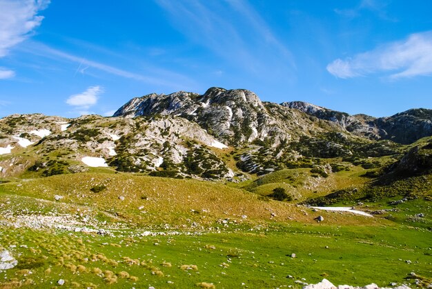 Ten noorden van Montenegro, het grondgebied van het reservaat Zabljak